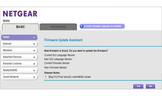 Netgear Firmware Not Updating