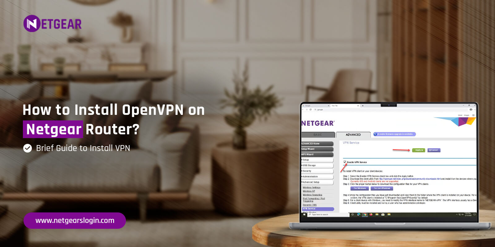 Install OpenVPN on Netgear Router