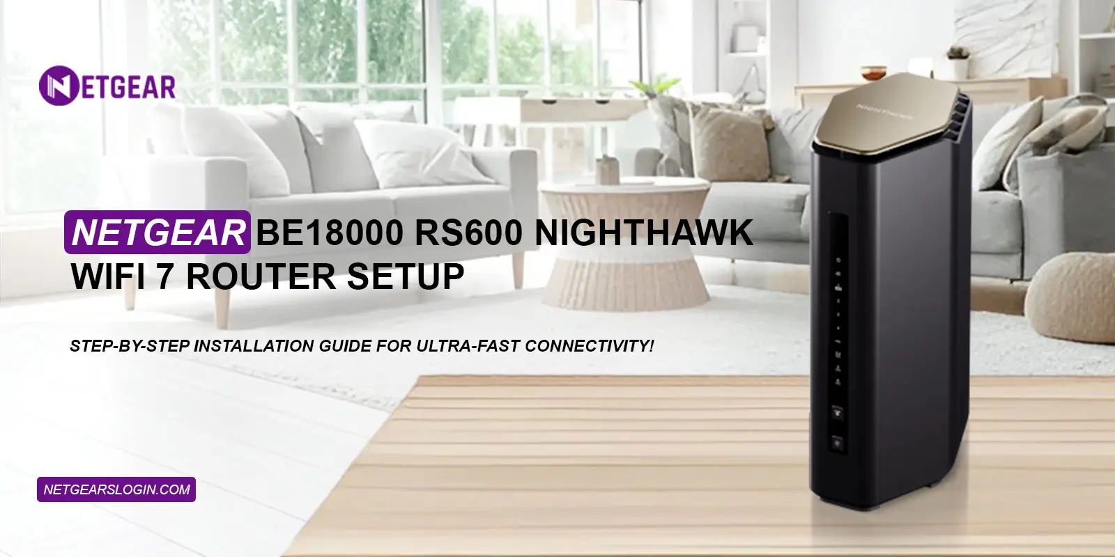 Netgear BE18000 RS600 Nighthawk WiFi 7 Wireless Router